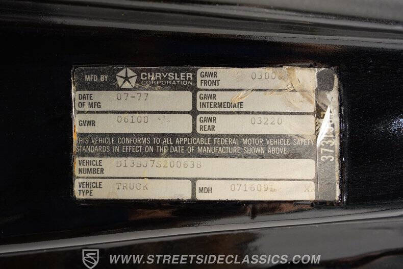 1977 Dodge D100 Pickup