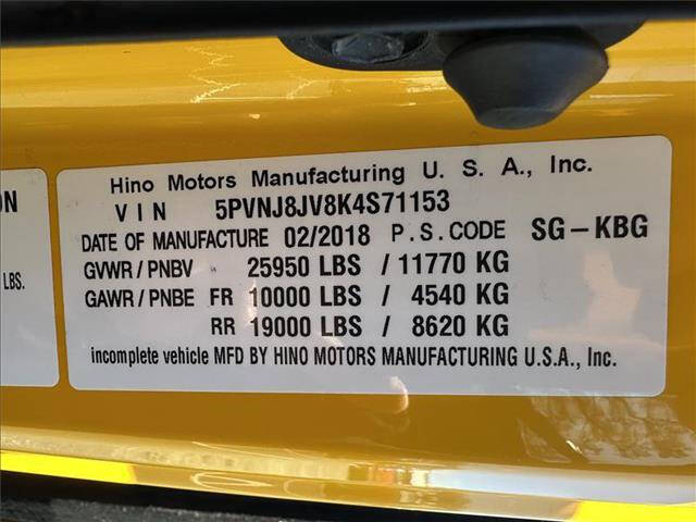 2019 Hino 268A