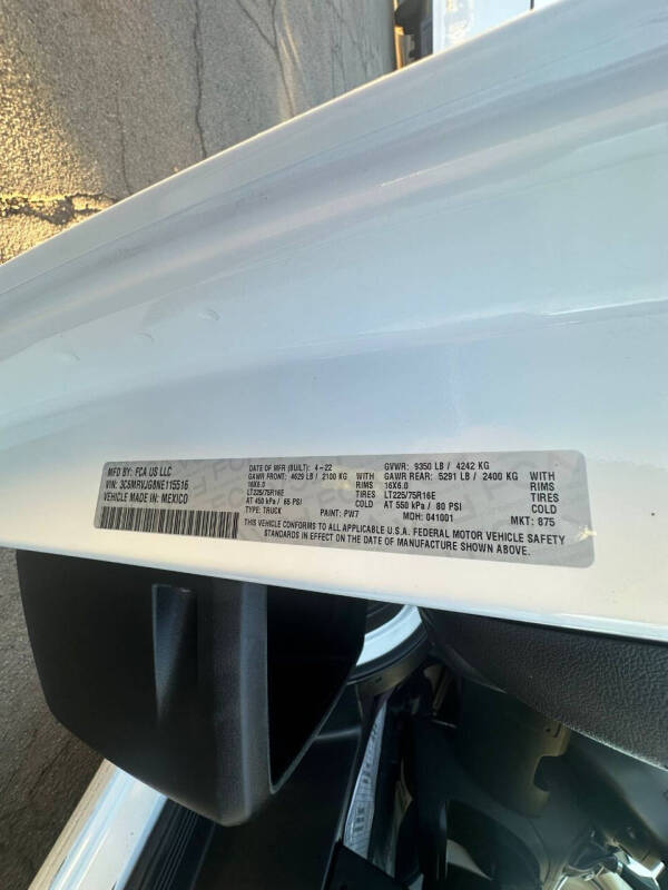 2022 RAM ProMaster 3500 159 WB