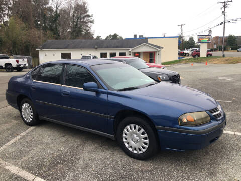 2003 Chevrolet Impala for sale at Bull City Auto Sales and Finance in Durham NC