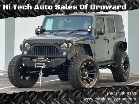 2014 Jeep Wrangler Unlimited for sale at Hi Tech Auto Sales Of Broward in Hollywood FL
