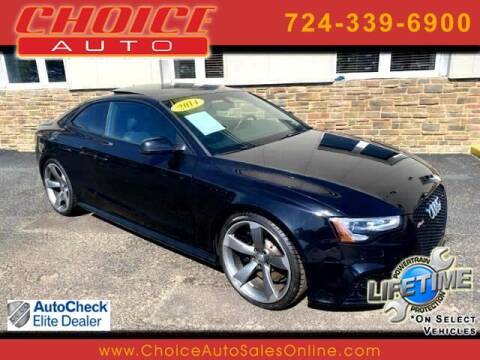 2014 Audi RS 5 for sale at CHOICE AUTO SALES in Murrysville PA