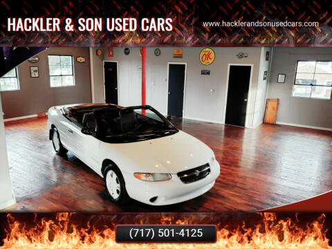 1998 Chrysler Sebring for sale at Hackler & Son Used Cars in Red Lion PA