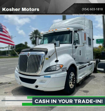2015 International ProStar+ for sale at Kosher Motors in Hollywood FL