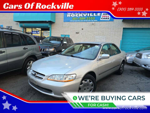 1999 Honda Accord for sale at Cars Of Rockville in Rockville MD