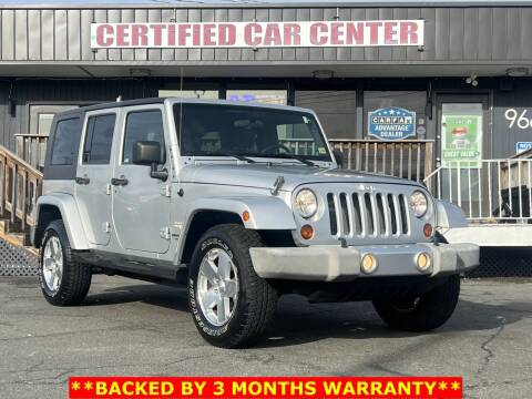 2008 Jeep Wrangler Unlimited for sale at CERTIFIED CAR CENTER in Fairfax VA