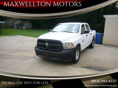 2016 RAM 1500 for sale at MAXWELLTON MOTORS in Greenwood SC