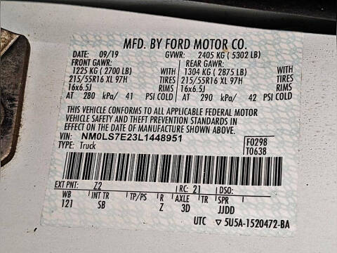 2020 Ford Transit Connect XL