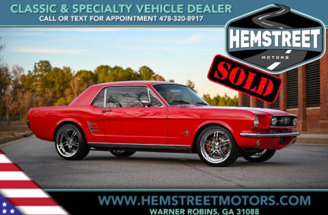 1966 Ford Mustang for sale at Hemstreet Motors in Warner Robins GA