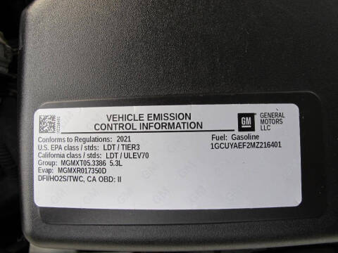 2021 Chevrolet Silverado 1500