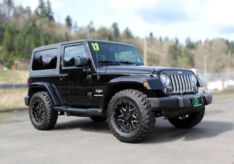 2017 Jeep Wrangler for sale at GQ Motorsports in Auburn WA