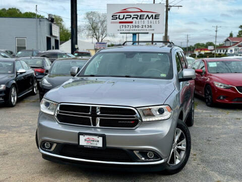 2016 Dodge Durango for sale at Supreme Auto Sales in Chesapeake VA