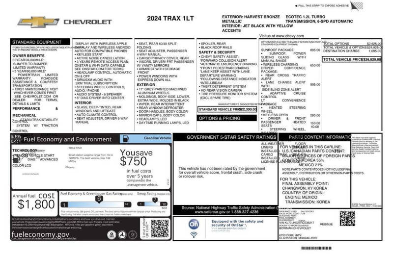 2024 Chevrolet Trax LT