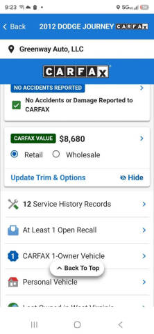 2012 Dodge Journey SXT