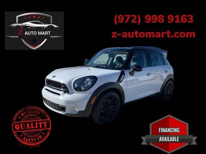 2015 MINI Countryman for sale at Z AUTO MART in Lewisville TX