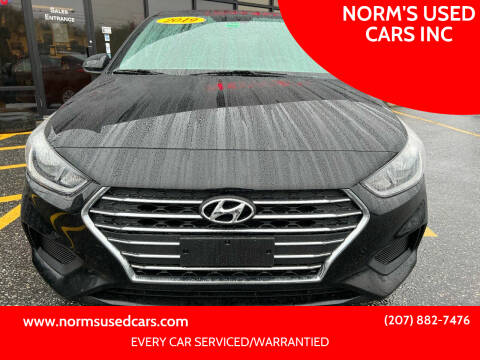 2019 Hyundai Accent for sale at NORM'S USED CARS INC in Wiscasset ME