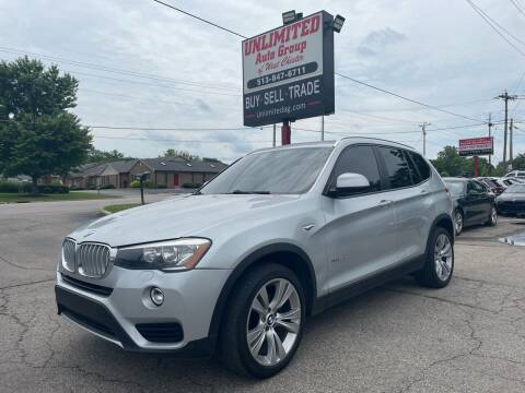 2016 BMW X3 for sale at Unlimited Auto Group in West Chester OH