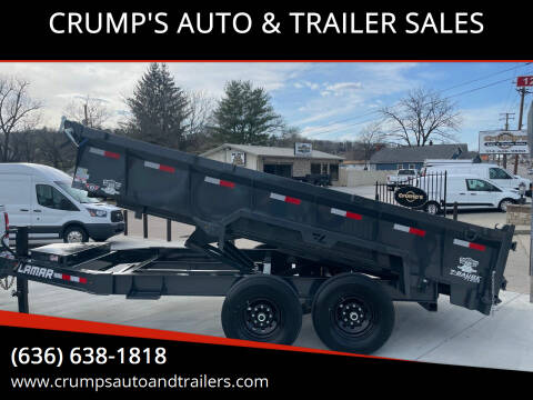 2022 Lamar 14’ Dump Trailer for sale at CRUMP'S AUTO & TRAILER SALES in Crystal City MO