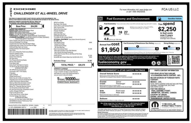 2021 Dodge Challenger GT