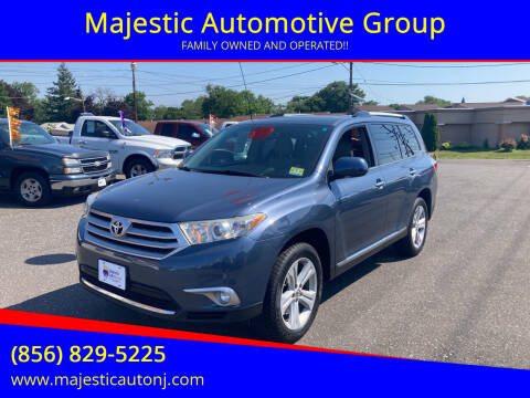 2012 Toyota Highlander for sale at Majestic Automotive Group in Cinnaminson NJ
