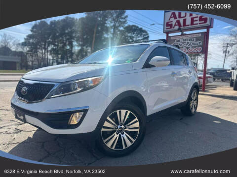 2014 Kia Sportage for sale at Carafello's Auto Sales in Norfolk VA