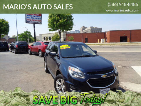 2017 Chevrolet Equinox for sale at MARIO'S AUTO SALES in Mount Clemens MI