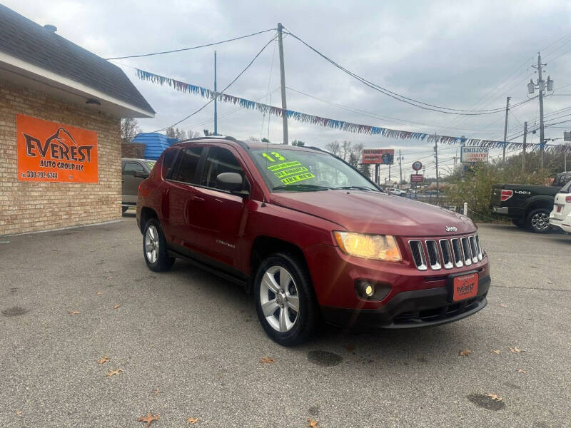 Used 2013 Jeep Compass Sport with VIN 1C4NJCBB5DD283593 for sale in Austintown, OH