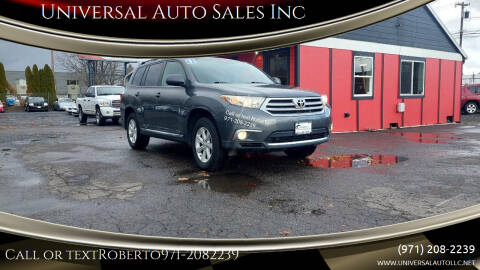 2011 Toyota Highlander for sale at Universal Auto Sales Inc in Salem OR