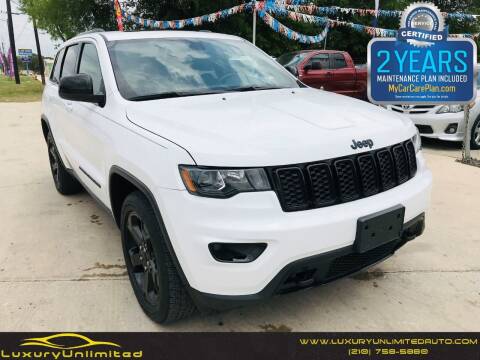 2018 Jeep Grand Cherokee for sale at LUXURY UNLIMITED AUTO SALES in San Antonio TX