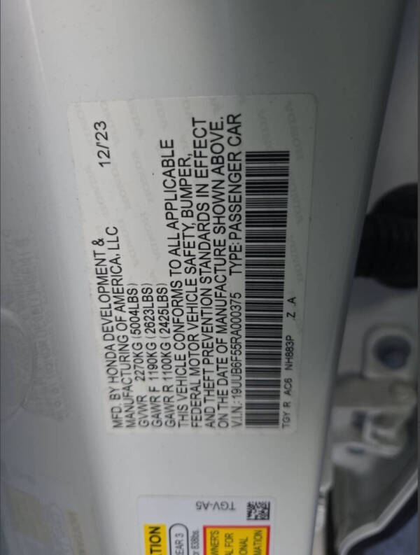 2024 Acura TLX SH-AWD w/A-SPEC