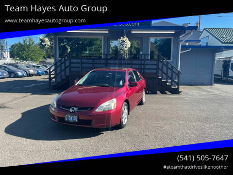 2003 Honda Accord for sale at Team Hayes Auto Group in Eugene OR