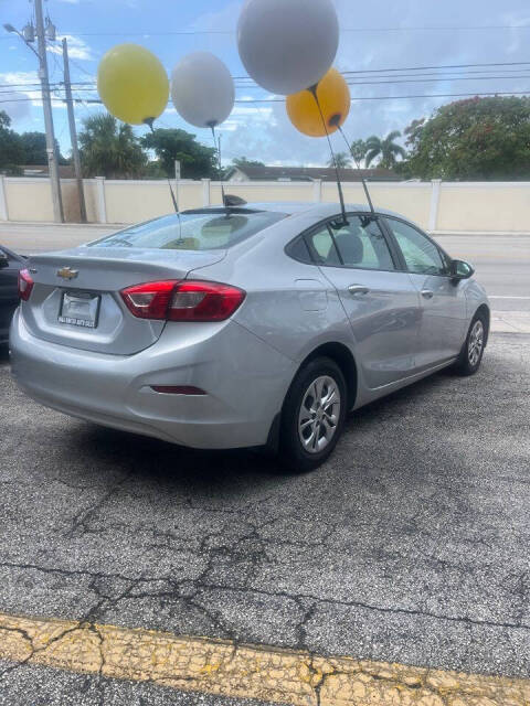 2019 Chevrolet Cruze for sale at M & J UNITED AUTO SALES in LAUDERDALE LAKES, FL