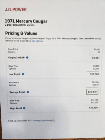 1971 Mercury Cougar