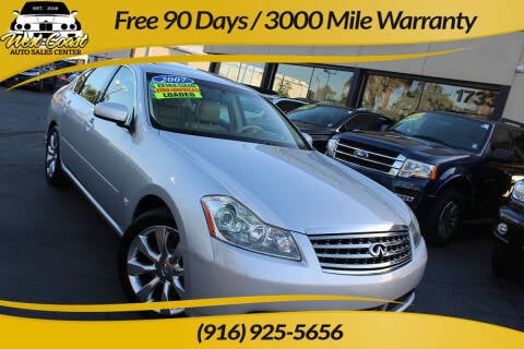 2007 Infiniti M45 for sale at West Coast Auto Sales Center in Sacramento CA