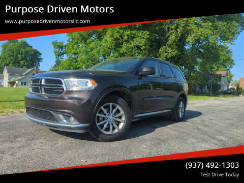 2017 Dodge Durango for sale at Purpose Driven Motors in Sidney OH