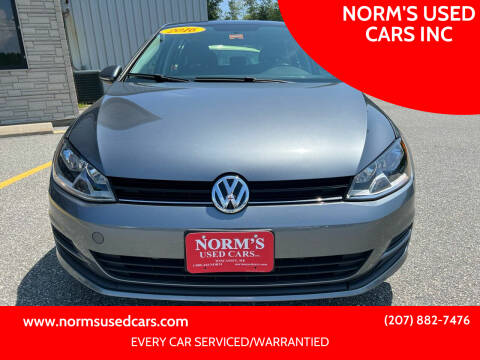 2016 Volkswagen Golf for sale at NORM'S USED CARS INC in Wiscasset ME