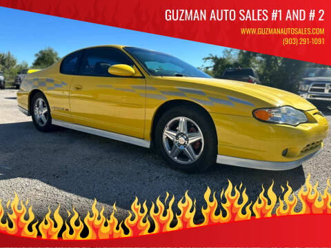 2002 Chevrolet Monte Carlo for sale at Guzman Auto Sales #1 and # 2 in Longview TX