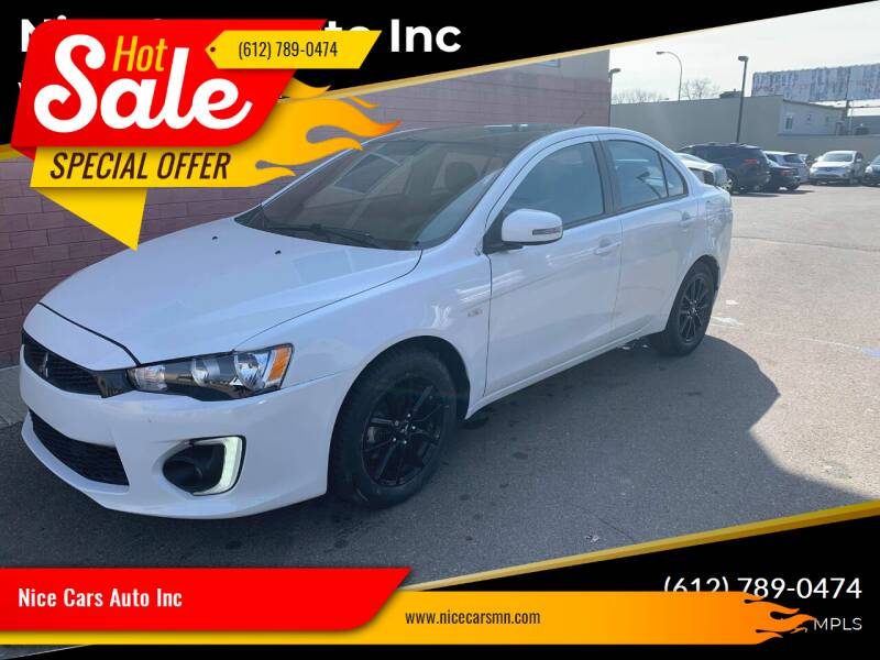 2017 Mitsubishi Lancer for sale at Nice Cars Auto Inc in Minneapolis MN
