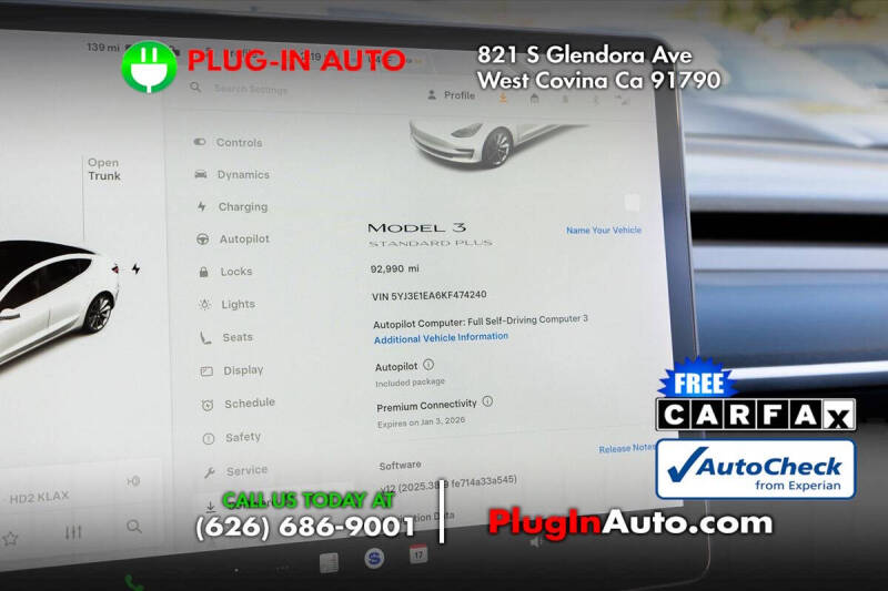 2019 Tesla Model 3 Standard Range Plus