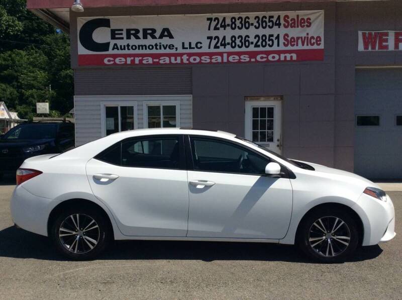 2016 Toyota Corolla for sale at Cerra Automotive LLC in Greensburg PA