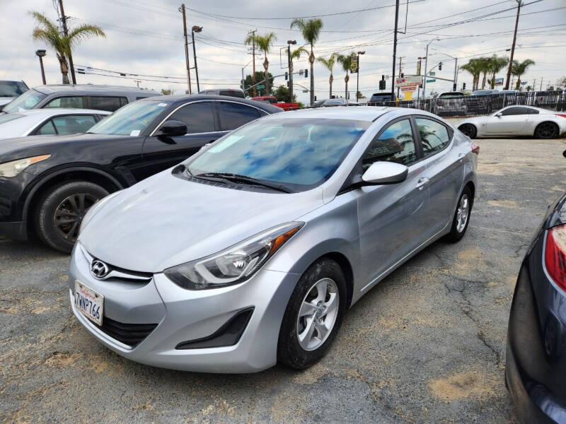 2014 Hyundai Elantra for sale at E and M Auto Sales in Bloomington CA