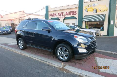 2016 Chevrolet Equinox for sale at PARK AVENUE AUTOS in Collingswood NJ