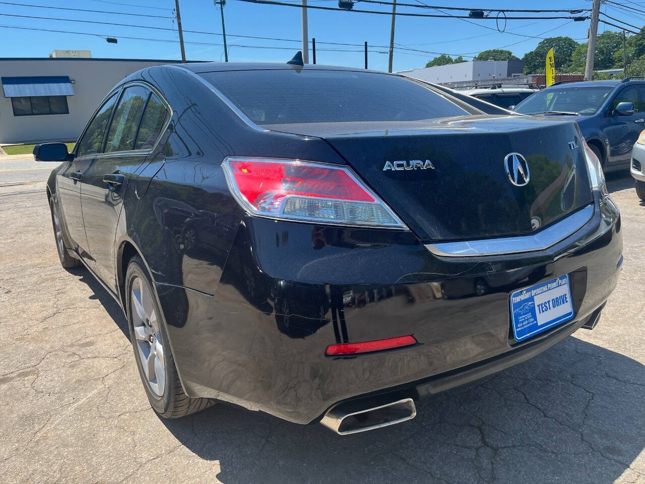 Black 2012 Acura TL w/Tech 4dr Sedan w/Technology Package 10