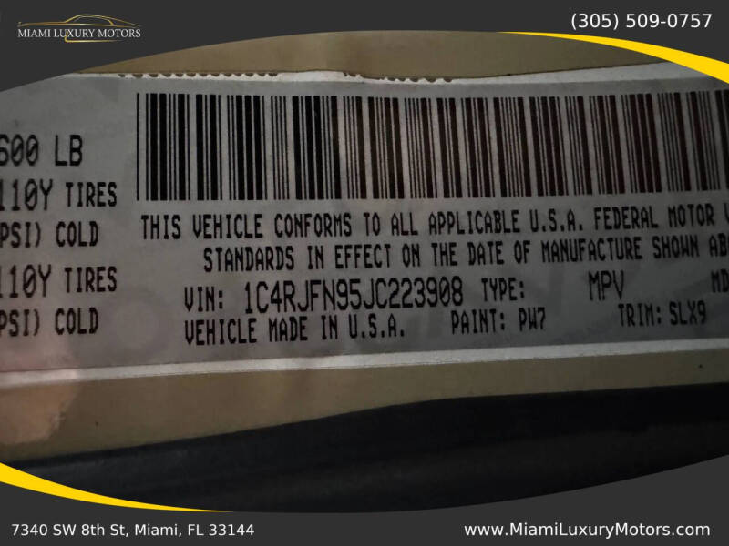 2018 Jeep Grand Cherokee Trackhawk