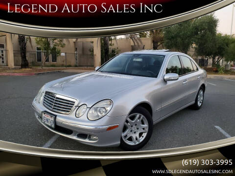 2006 Mercedes-Benz E-Class for sale at Legend Auto Sales Inc in Lemon Grove CA