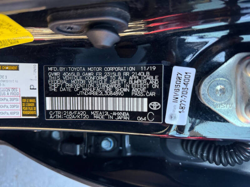 2020 Toyota Corolla Hatchback SE