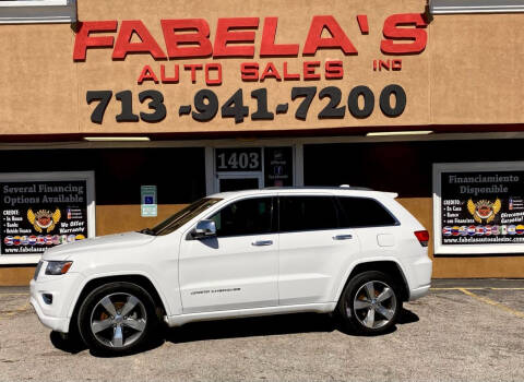 2014 Jeep Grand Cherokee for sale at Fabela's Auto Sales Inc. in South Houston TX