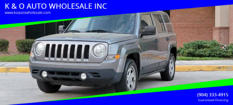 2014 Jeep Patriot for sale at K & O AUTO WHOLESALE INC in Jacksonville FL