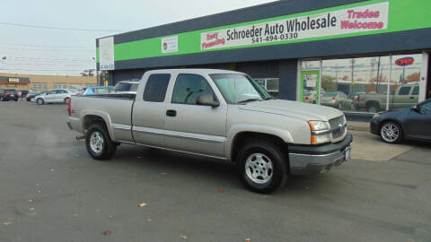 2004 Chevrolet Silverado 1500 for sale at Schroeder Auto Wholesale in Medford OR