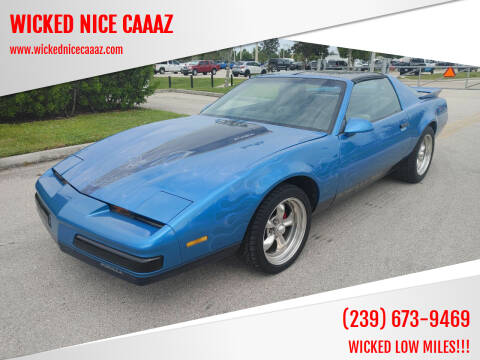 1989 Pontiac Firebird for sale at WICKED NICE CAAAZ in Cape Coral FL